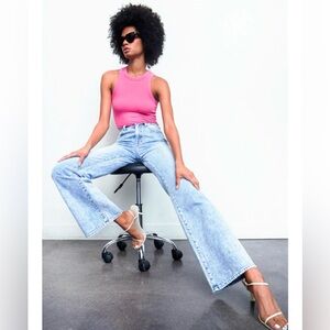 Pistola Blake Crewneck Bodysuit -  in Flamingo